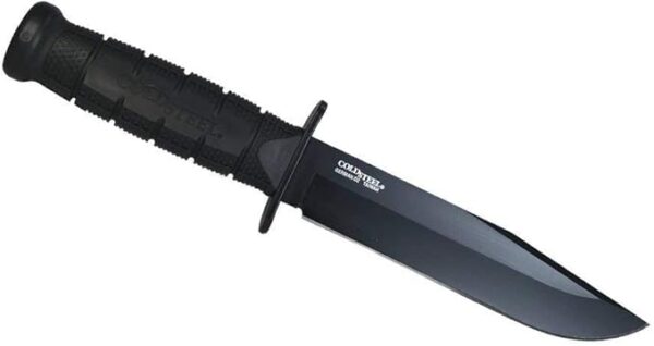 COLD STEEL Leatherneck SF 6-3/4" German D2 Steel w/Black Powdercoat Clip Point Fixed Blade Outdoor Camping Hunting Utility Knife | 5" Kray-Ex Handle, Weather-Resistant Secure-Ex Sheath - Image 2