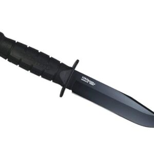 COLD STEEL Leatherneck SF 6-3/4" German D2 Steel w/Black Powdercoat Clip Point Fixed Blade Outdoor Camping Hunting Utility Knife | 5" Kray-Ex Handle, Weather-Resistant Secure-Ex Sheath