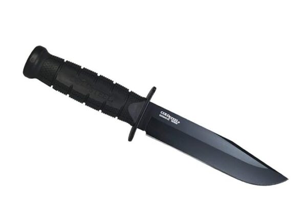 COLD STEEL Leatherneck SF 6-3/4" German D2 Steel w/Black Powdercoat Clip Point Fixed Blade Outdoor Camping Hunting Utility Knife | 5" Kray-Ex Handle, Weather-Resistant Secure-Ex Sheath