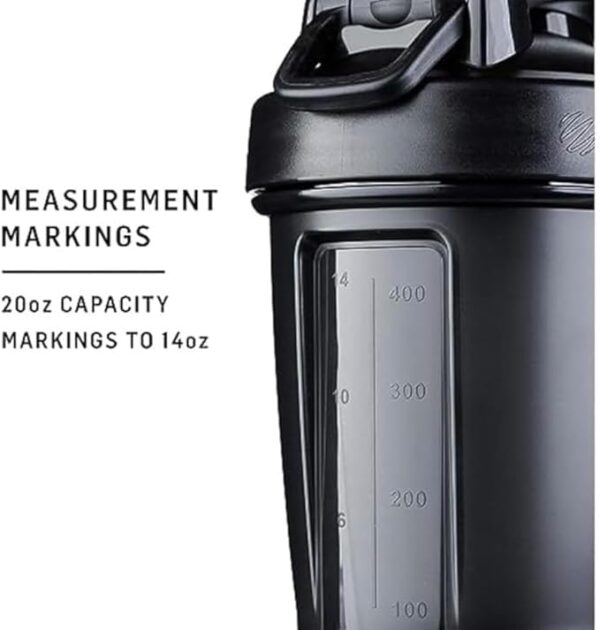 BlenderBottle Classic V2 Shaker Bottle Perfect for Protein Shakes and Pre Workout, 20-Ounce, Pebble Grey - Image 4