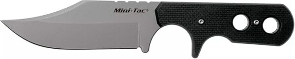 Cold Steel Mini Tac Bowie 3-5/8" Lightweight Durable 8Cr13MoV Stainless Steel Fixed Blade Clip Point Outdoor Hunting Utility Knife, Griv-Ex Handle, Secure-Ex Sheath - Boxed - Image 3