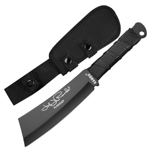 11.5" Machete, Portable Tactical Survival Rambo Knife for Camping, Outdoor, Garden Working