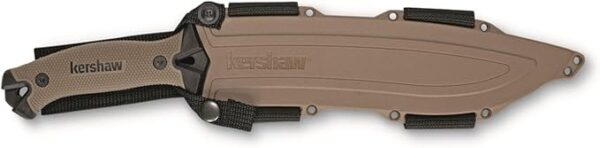 Kershaw Camp 10 - Tan Machete, Fixed Blade Knife, 10-in. 65Mn Carbon Steel Blade Includes Sheath, Camp Series Machete, Outdoor and Survival Tool - Image 7