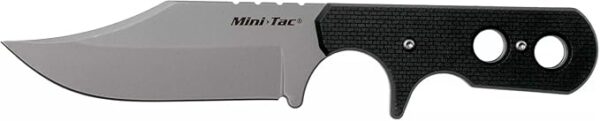 Cold Steel Mini Tac Bowie 3-5/8" Lightweight Durable 8Cr13MoV Stainless Steel Fixed Blade Clip Point Outdoor Hunting Utility Knife, Griv-Ex Handle, Secure-Ex Sheath - Boxed - Image 4