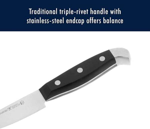 HENCKELS Premium Quality 15-Piece Knife Set with Block, Razor-Sharp, German Engineered Knife Informed by over 100 Years of Masterful Knife Making, Lightweight and Strong, Dishwasher Safe - Image 6