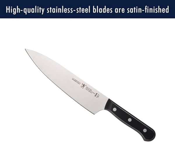 HENCKELS Solution Razor-Sharp 16-pc Self Sharpening Knife Block Set, Chef Knife, Bread Knife, Steak Knife, German Engineered Informed by 100+ Years of Mastery - Image 4
