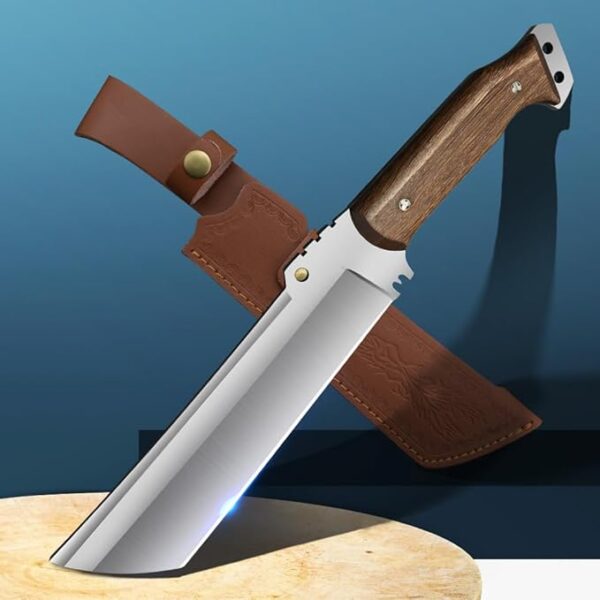 Survival Machete with Sheath for Cutting Trees, for Yard Work and for Bushcrafting Machetes Sickle Heavy Duty Machete for clearing Brush Garden Tools Construction Blade - Image 2