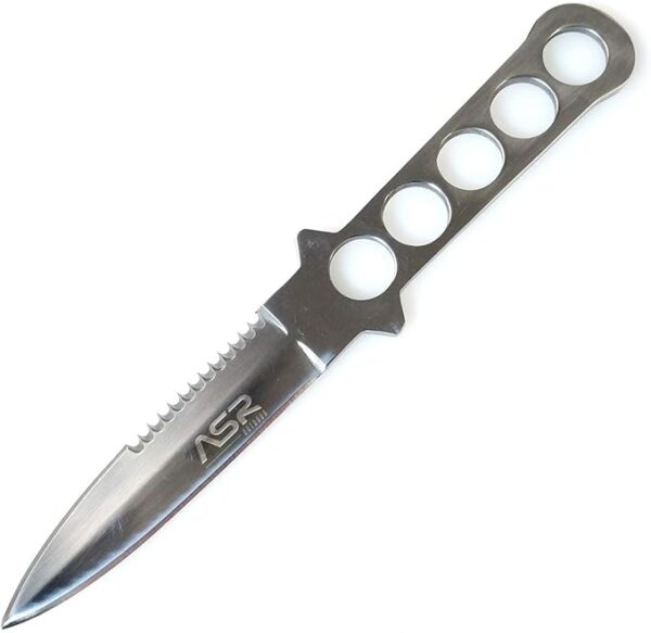 WarTech 8.75" Diving Survival Knife with Leg Strap Sheath - Image 4
