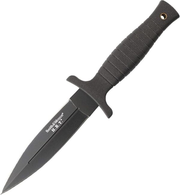 Smith & Wesson SWHRT9B 9in High Carbon S.S. Fixed Blade Knife with 4.7in Dual Edge Blade and TPE Handle for Outdoor, Tactical, Survival and EDC - Image 2