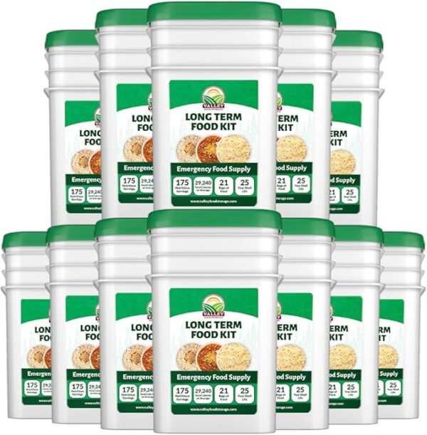 Long Term Food Supply Kit | 75g+ Daily Protein & 1,800+ Calories Per Day | Premium Survival Food 25 Year Shelf Life | Prepper Supplies Freeze Dried Meals - Image 2