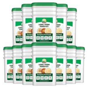Long Term Food Supply Kit | 75g+ Daily Protein & 1,800+ Calories Per Day | Premium Survival Food 25 Year Shelf Life | Prepper Supplies Freeze Dried Meals