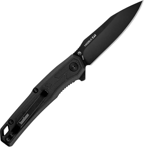 Kershaw Appa Folding Tactical Pocket Knife, SpeedSafe Opening, 2.75 inch Black Blade and Handle, Small, Lightweight Every Day Carry - Image 4
