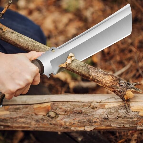 Survival Machete with Sheath for Cutting Trees, for Yard Work and for Bushcrafting Machetes Sickle Heavy Duty Machete for clearing Brush Garden Tools Construction Blade - Image 6