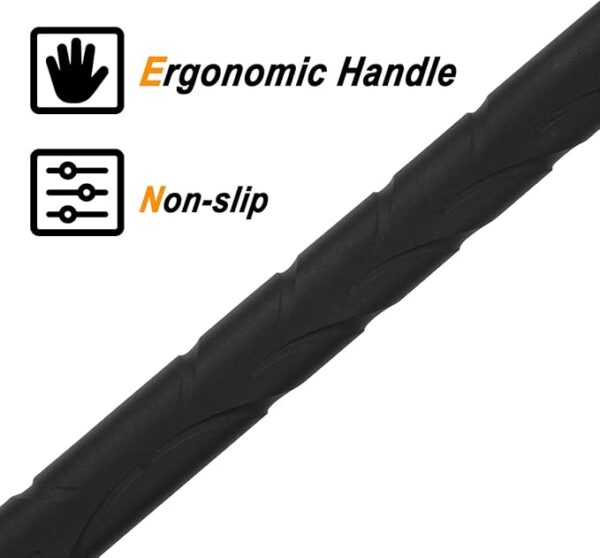 Kalkal Hunting Spear, 2Cr13 Double Edged Stainless Steel Survival Spear, Nylon-Fiberglass Tactical Throwing Spear Handle, Tactical Spear with Secure Sheath for Camping, Outdoor - Image 5