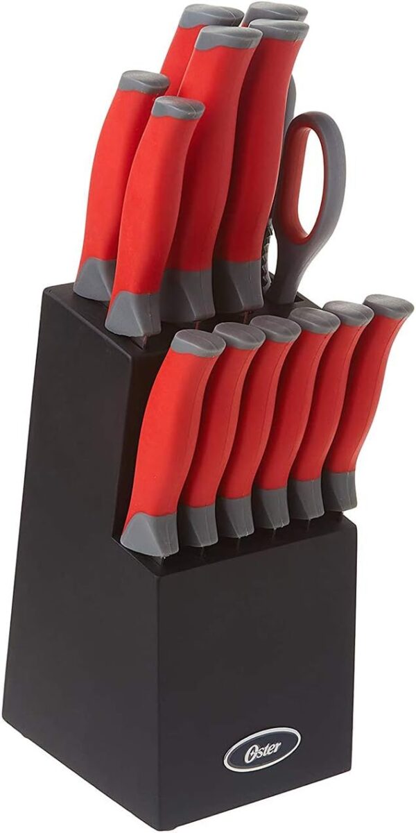Oster Lindbergh 14 Piece Cutlery Set, Red - Image 2