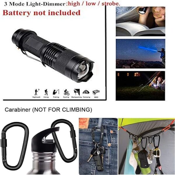 XUANLAN Emergency Survival Kit 13 in 1, Outdoor Survival Gear Tool with Survival Bracelet, Fire Starter, Whistle, Wood Cutter, Water Bottle Clip, Pen (Survival Kit 1) - Image 6