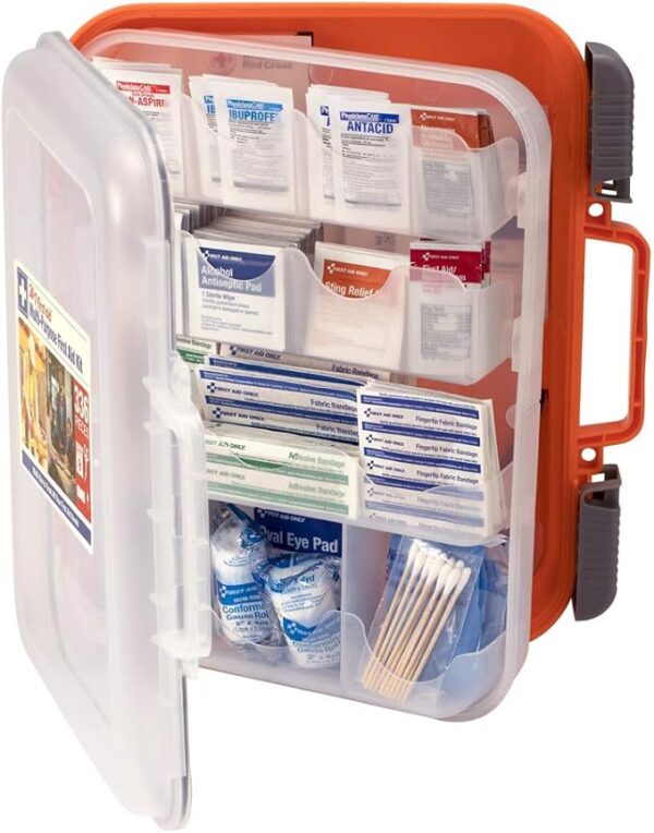 24/7 First Aid OSHA Compliant First aid Kit, All-Purpose 100-Person Emergency First Aid Kit for Business, Home, and Car in Plastic Case with Easy-Slide Latches, 336 Pieces - Image 3