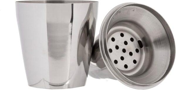 TableCraft 3-Piece Stainless Steel Cocktail Shaker, 8-Ounce - Image 3