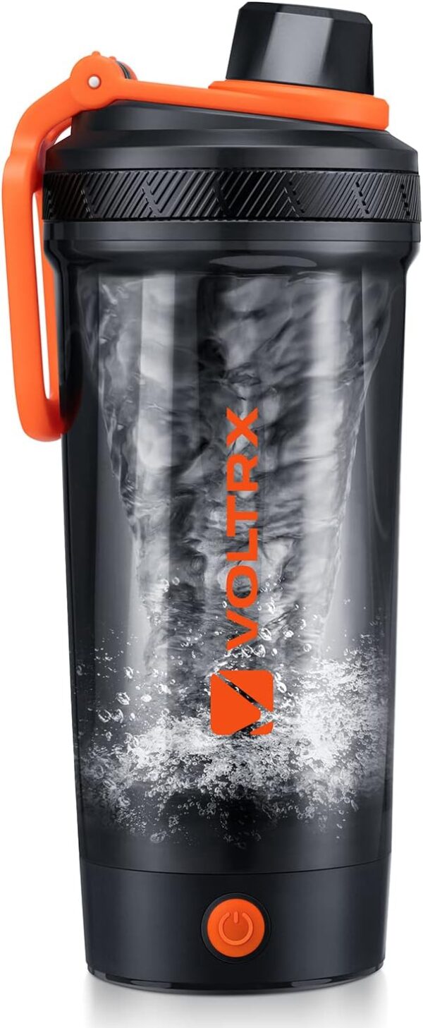 VOLTRX Electric Protein Shaker Bottle - USB Rechargeable Mixer Cup for Shakes and Meal Replacements, BPA-Free Tritan, 24oz - Image 2