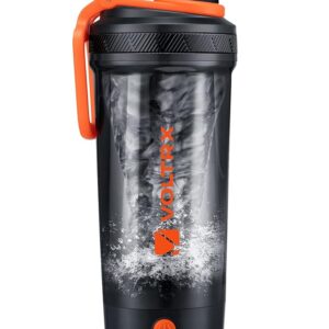 VOLTRX Electric Protein Shaker Bottle - USB Rechargeable Mixer Cup for Shakes and Meal Replacements, BPA-Free Tritan, 24oz