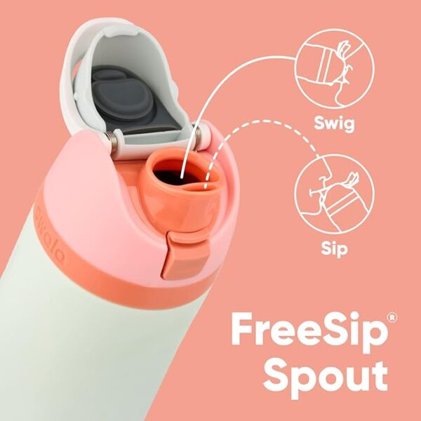 Owala FreeSip Insulated Stainless Steel Water Bottle with Straw for Sports, Travel, and School BPA-Free Sports Water Bottle, 24 oz, Denim - Image 3