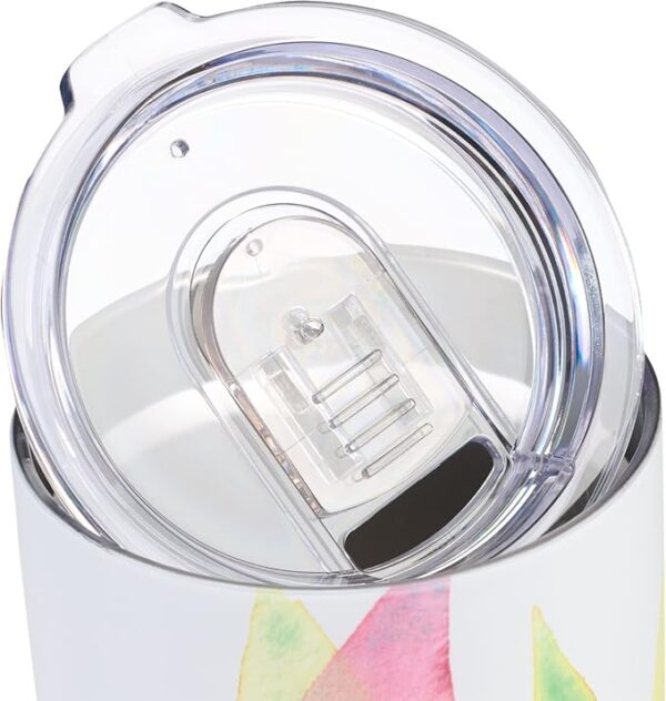 Heartfelt Insulated Travel Mug Never Give Up Ever, Citrus Leaves, Stainless Steel - Image 5