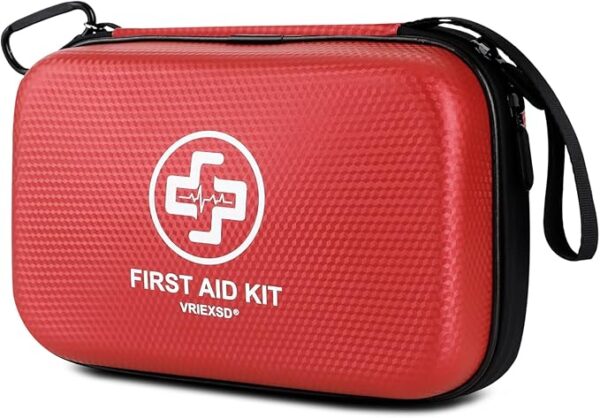 Premium First Aid Kit, 320 Piece Waterproof Hard Shell Eva First Aid Kit for Home, Camping, Cars, Hiking, Travel, Businesses & Outdoor Emergencies - Emergency Medical Kits (Red) - Image 2
