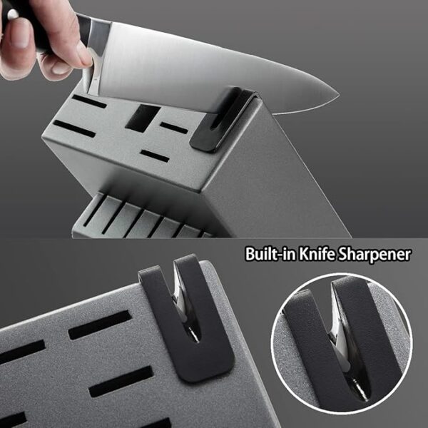 McCookÂ® Knife Sets,German Stainless Steel Kitchen Knife Block Set with Built-in Sharpener - Image 4