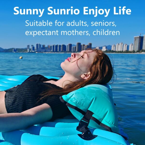 Inflatable Pool Hammock Float 2 Pack Multi-Purpose 4 in 1 Saddle Lounge Chair Drifter Water Hammock Pool Floaties Lake Beach Floating Loungers Swimming Pool Floats for Adults - Image 4