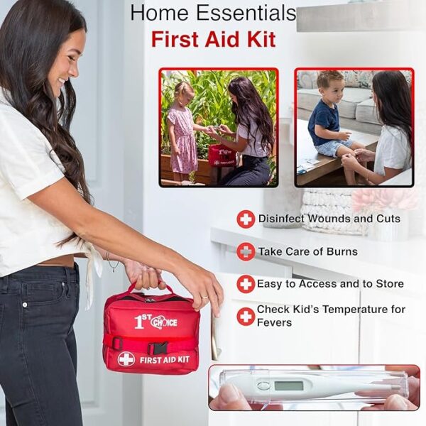 326 Piece First Aid Kit Survival - Professional Waterproof Trauma Medical Kit for Emergency, Ideal for Home, Office, Car, Travel, Outdoor, Camping, Hiking - Portable Emergency Supplies Bag - Image 4
