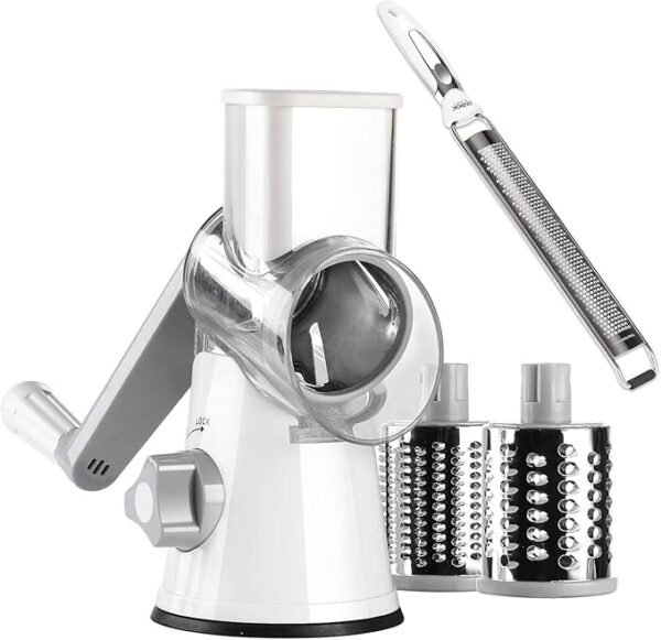 Ourokhome Rotary Grater Lemon Zester- Stainless Steel Cheese Grater for Fruit, Vegetable, Lemon, Cirtus - Image 5