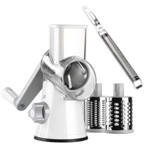 Ourokhome Rotary Grater Lemon Zester- Stainless Steel Cheese Grater for Fruit, Vegetable, Lemon, Cirtus