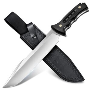 Purple Dragon Machete for Cutting Trees Heavy Duty - Fixed Blade Knife for Yard Work, Garden Clearing, Outdoor Survival, Bushcraft, Camping, Hunting â Includes Sheath
