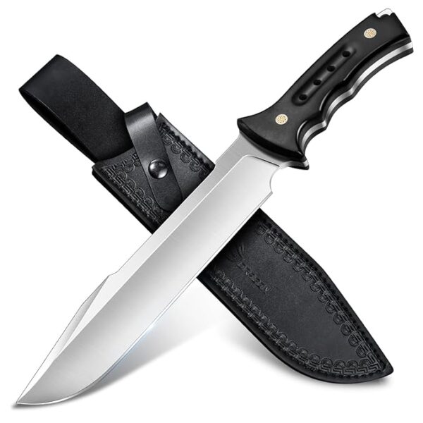 Purple Dragon Machete for Cutting Trees Heavy Duty - Fixed Blade Knife for Yard Work, Garden Clearing, Outdoor Survival, Bushcraft, Camping, Hunting â Includes Sheath