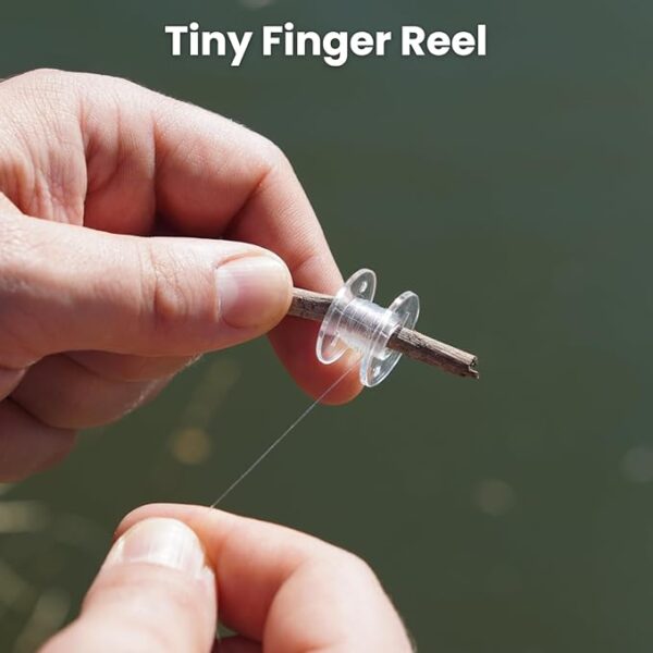 TinTackle Pro â Compact Survival Fishing Kit with Mini Finger Reel | Ultralight Emergency Fishing Gear for Camping, Hiking & Outdoor Survival - Image 5
