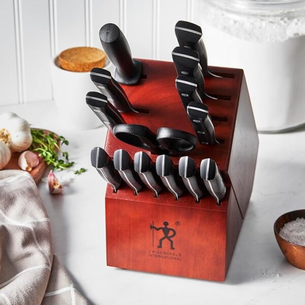 HENCKELS Dynamic Razor-Sharp 15-Piece Knife Set, Chef Knife, Bread Knife, Steak Knife, German Engineered Informed by 100+ Years of Mastery - Image 3