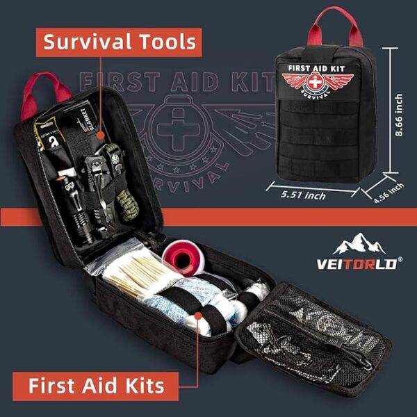 VEITORLD Gifts for Men Him Husband Dad Fathers Day - Survival Gear and Equipment 12 in 1, Survival Kits - Cool Fishing Hunting Camping Anniversary Birthday Gifts for Man Teen Boy Boyfriend Women - Image 3
