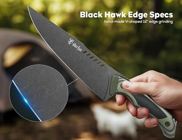 8 Inch Professional Chef Knife - German Steel Blade with G10 Handle & Full-Tang Construction - Outdoor Kitchen & Survival Gyuto Design - Knife For Man - Image 4