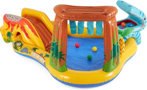 Intex Inflatable Water Slide & Kids Pool, 98" x 75" x 43", Dinosaur Play Center - Backyard Outdoor Blow-Up Splash Pad w/ Sprinkler for Toddlers Ages 2+ - Image 8