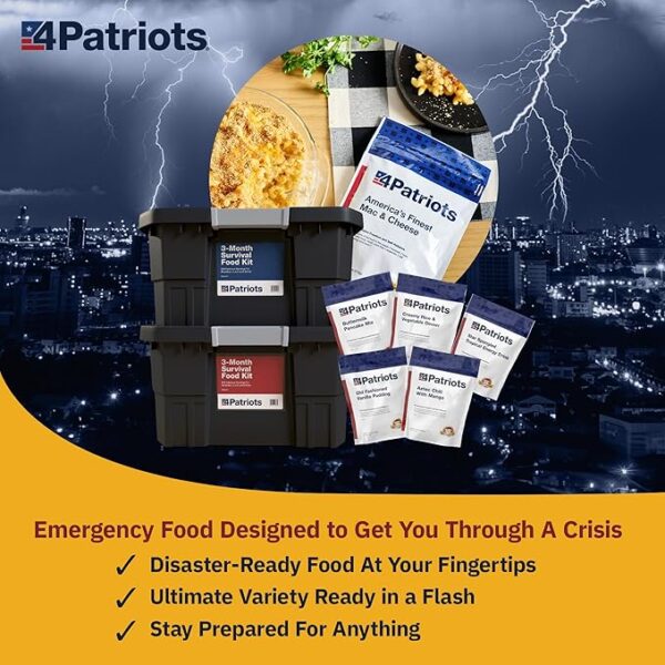 4Patriots 6-Month Survival Food Kit: Emergency Food Supply Designed to Last 25 Years, 1,376 Servings - Image 4