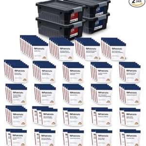 4Patriots 6-Month Survival Food Kit: Emergency Food Supply Designed to Last 25 Years, 1,376 Servings