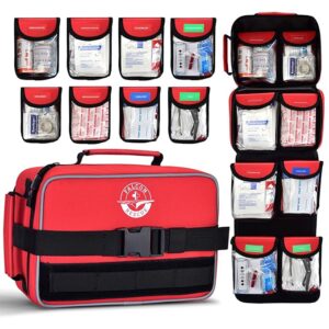 Premium 418-Piece First Aid Kit for Home, Car, Travel, Camping, Hiking & Outdoor Emergencies, Tear-Resistant Survival Kits for Business, Vehicle & School, Multi-Use Emergency Medical Supplies