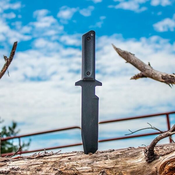 Cold Steel G.I. Tanto 7" Durable 1055 Carbon Steel Fixed Blade Tactical Outdoor Throwing Knife, 5" Handle w/ Polypropylene Scales, Integral Quillon Guard, Resistant Secure-Ex Sheath - Image 7