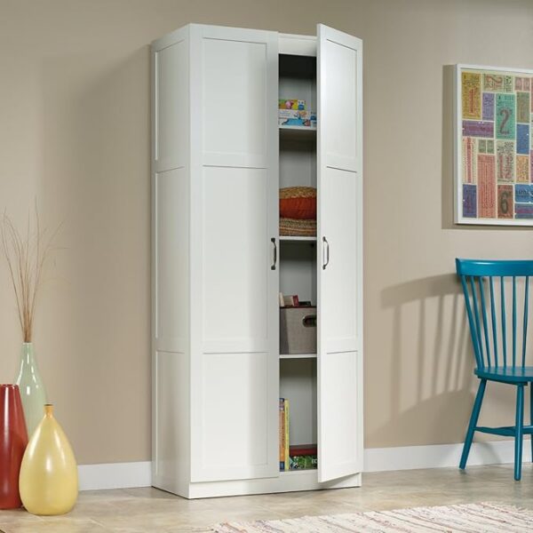 Sauder Select Storage Cabinet/ Pantry cabinets, White finish - Image 3
