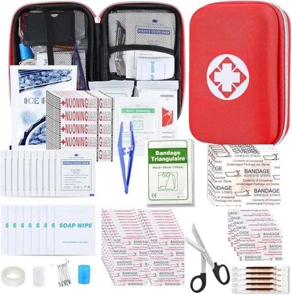 277Pcs Camping First Aid Kit for Business Emergency Supplies Compact Bag for Backpack, Home First Aid Essentials Survival Kit for Hiking Travel Workplace AMORNING - Image 2