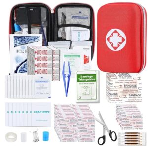 277Pcs Camping First Aid Kit for Business Emergency Supplies Compact Bag for Backpack, Home First Aid Essentials Survival Kit for Hiking Travel Workplace AMORNING
