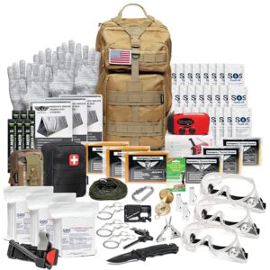 EVERLIT Complete 72 Hours Earthquake Bug Out Bag Emergency Survival Kit for Family. Be Prepared for Hurricanes, Floods, Tsunami, Other Disasters