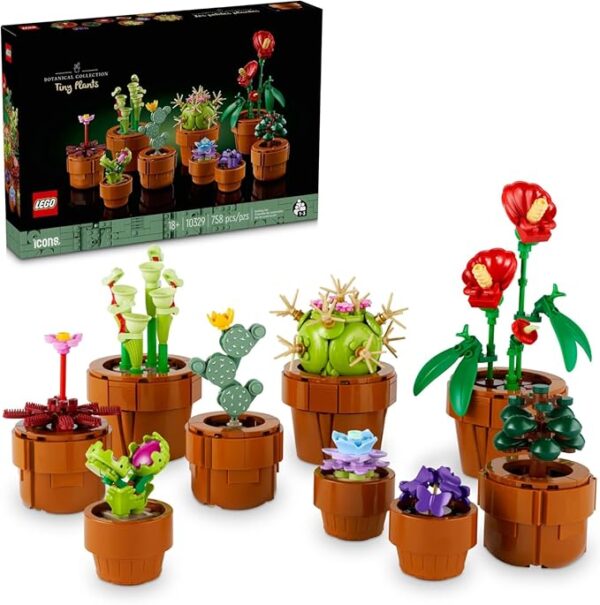 LEGO Botanicals Tiny Plants - Artificial, Fake Indoor Plant Building Set for Home, Kitchen, Desk Decoration, Adults Ages 18+ - Gift for Graduation - 10329 - Image 2