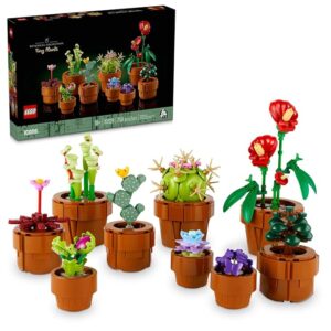 LEGO Botanicals Tiny Plants - Artificial, Fake Indoor Plant Building Set for Home, Kitchen, Desk Decoration, Adults Ages 18+ - Gift for Graduation - 10329