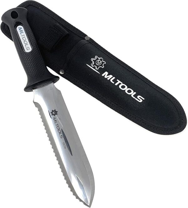 Metal detecting knife, Heavy Duty Digging Knife with Ergonomic Handle - Ideal for Gardening, Camping, survival, Outdoor Adventures - Rust-Resistant Japanese Hori-Hori digging knife - Image 2